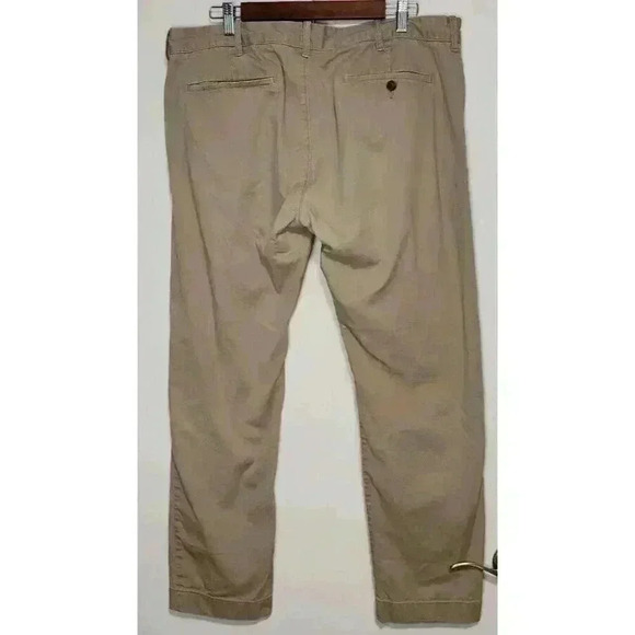 J. Crew Factory Men’s Flex Driggs Khaki Chino Pants Casual Office 36 x 30 - Picture 3 of 9